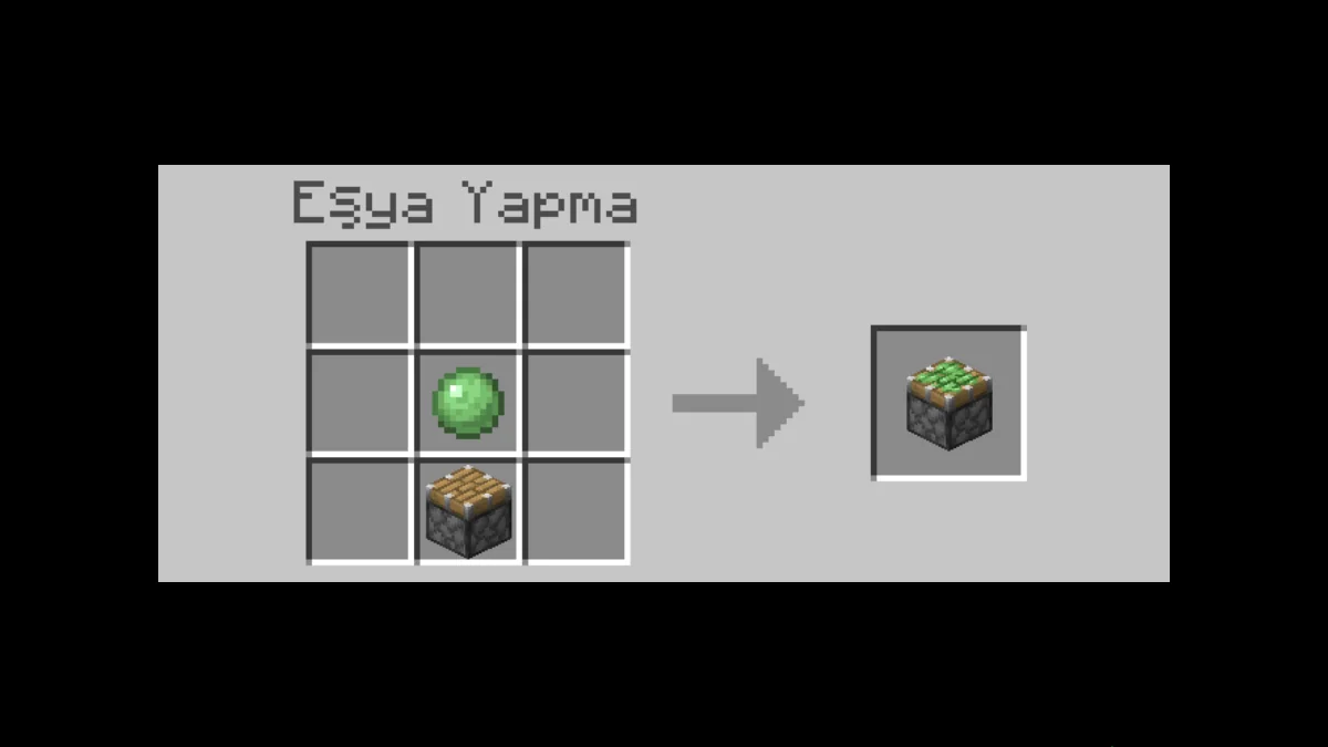 Minecraft yapışkan piston yapımı